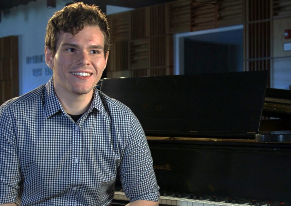 Tim Schmidt in the Ciminelli Recital Hall